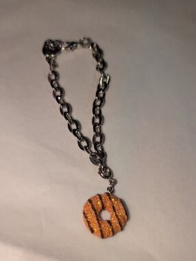 ❤️‍🔥10/$10❤️‍🔥 Charm It! Girl Scouts Samoa Cookie Glitter Charm Chain Bracelet